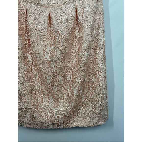 Aiden Mattox open back lace overlay mini sheath dress size 4 - Picture 9 of 12